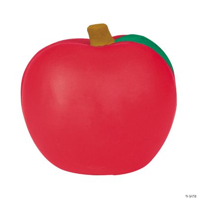 red apple stress ball
